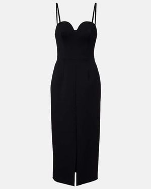Givenchy New Fury Wool-Blend Bustier Dress - Black