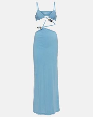 Christopher Esber Bandeau Cutout Maxi Dress - Blue