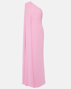 Rebecca Vallance Odetta One-Shoulder Gown - Pink