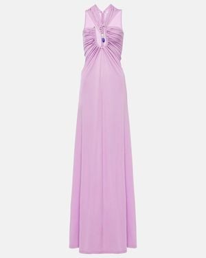 Christopher Esber Helix Embellished Cutout Jersey Gown - Pink