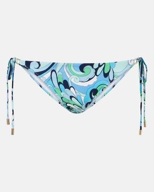 Melissa Odabash Bedrucktes Bikini-Hoeschen Cancun - Blau