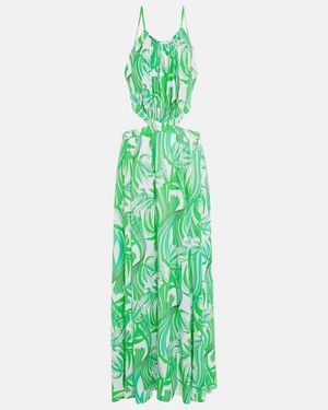 Melissa Odabash Arabella Printed Maxi Dress - Green