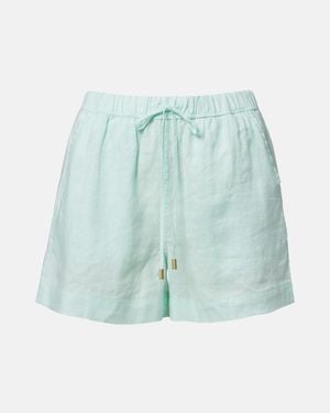 Heidi Klein Corfu Linen Shorts - Blue