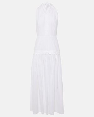 TOVE Quinn Cotton Midi Dress - White