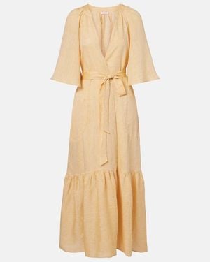Eres Vestido Midi Audacieuse De Lino - Neutro