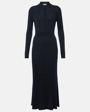 Gabriela Hearst Ardor Silk And Cashmere Midi Dress - Blue