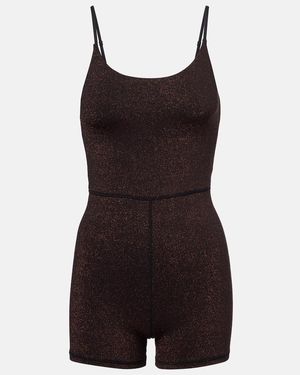 The Upside Arizona Kiva Lame Jersey Bodysuit - Black