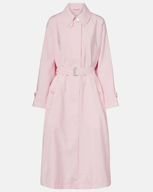 Magda Butrym Gabardina Con Cinturon - Rosa