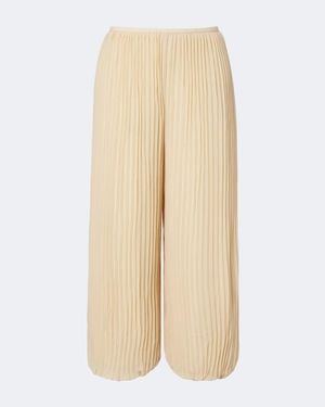Zimmermann Pleated Chiffon Balloon Pants - Natural