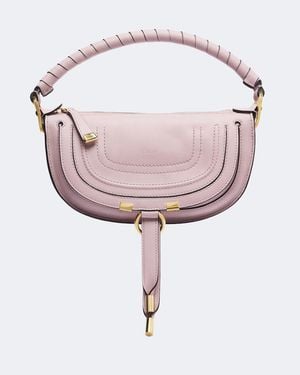 Chloé Marcie Small Leather Shoulder Bag - Pink