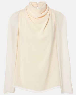Altuzarra Cara Draped Top - Natural