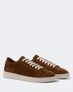 Eleventy Sneakers Aus Veloursleder - Braun