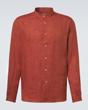 Brunello Cucinelli Linen Shirt - Red
