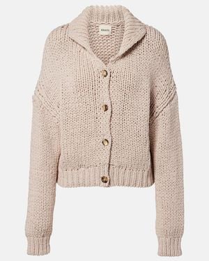 KHAITE Cardigan Lotta Aus Baumwolle - Natur
