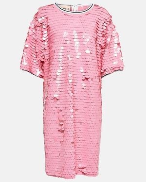Plan C Sequined Minidress - Pink