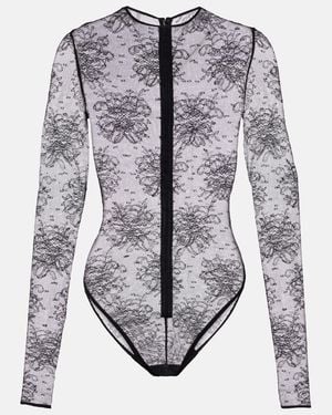 Dolce & Gabbana Body Aus Spitze - Grau