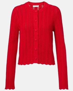 Altuzarra Cardigan Mariette Aus Pointelle-Strick - Rot