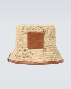 Jacquemus Raffia Bucket Hat - Natur