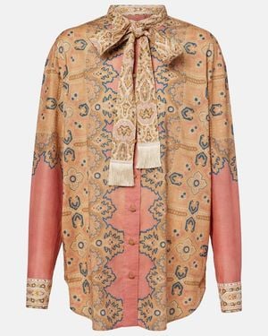 Valentino Voyage Imaginaire Cotton Muslin Blouse - Multicolor