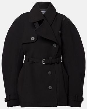 Jacquemus Belted Trench Coat - Black