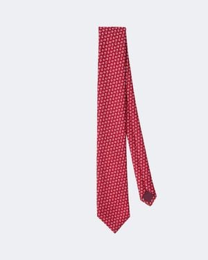 Charvet Corbata De Jacquard De Seda - Rojo