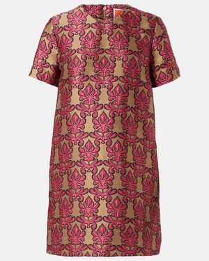 La DoubleJ Mini Swing Jacquard Minidress - Red