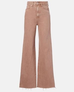 Veronica Beard Taylor Wide-Leg Jeans - Pink