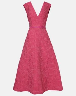 Max Mara Valdese Belted Midi Dress - Pink