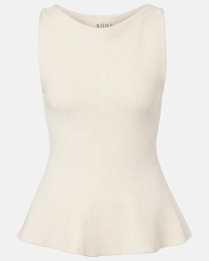 Rohe Knitted Cotton Top - Natural