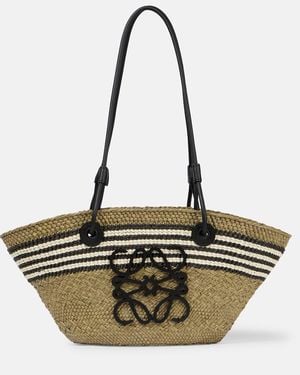 Loewe Paula's Ibiza Anagram Small Basket Bag - Metallic