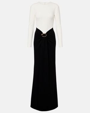 Roland Mouret Draped Jersey Gown - Black