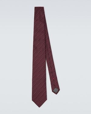Brunello Cucinelli Krawatte Aus Seiden-Jacquard - Rot