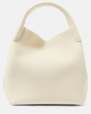 Loro Piana Bale Large Leather Tote Bag - Natural