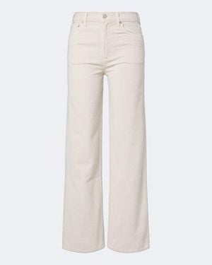 Agolde Ren Cotton Corduroly Wide-Leg Trousers - White