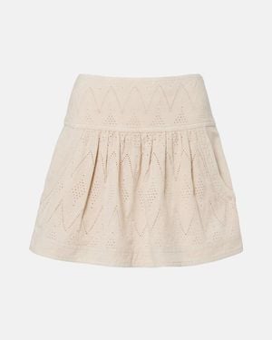 Isabel Marant Minirock Kelise Aus Baumwolle - Natur