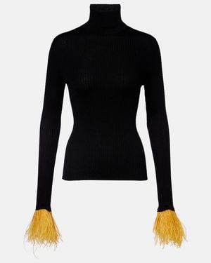 La DoubleJ High Kick Cashmere And Silk Turtleneck Sweater - Black