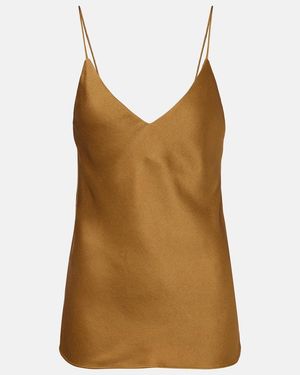 Blazé Milano Manipur Satin Camisole - Brown