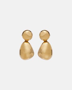 Phoebe Philo Double Ball-Plated Earrings - Metallic