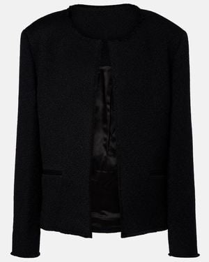 TOTEME Fluid Wool-Blend Jacket - Black