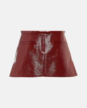 Courreges Vinyl Miniskirt - Red