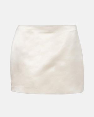 Lisa Yang Silk Miniskirt - White