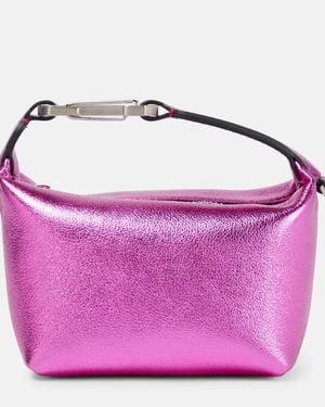 Eera Tote Moonbag Aus Metallic-Leder - Lila