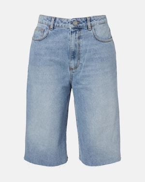 Rohe Jeans Capri De Algodon - Azul