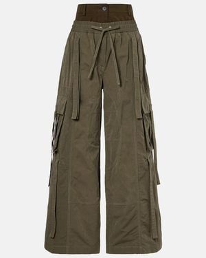 Dolce & Gabbana Layered Cargo Pants - Green
