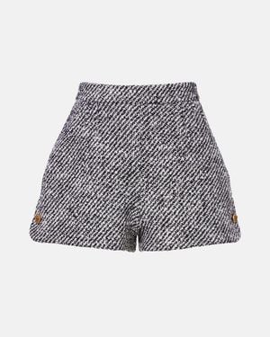 Versace Shorts Aus Boucle - Grau
