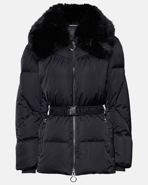 Fusalp Vela Faux Fur-Trimmed Down Jacket - Black