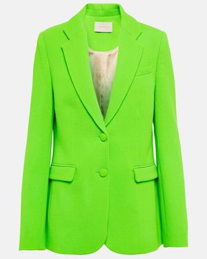 Christopher Kane Chroma Wool Blazer - Green