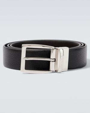 Canali Guertel Aus Leder - Schwarz