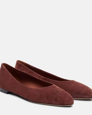 Paris Texas Lavinia Suede Ballet Flats - Red