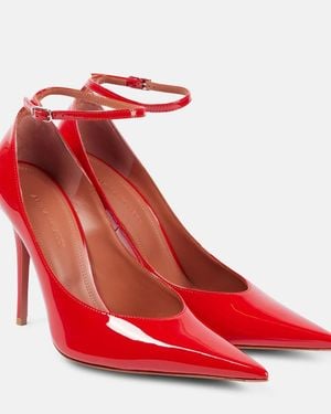 AMINA MUADDI Anok 105 Patent Leather Court Shoes - Red